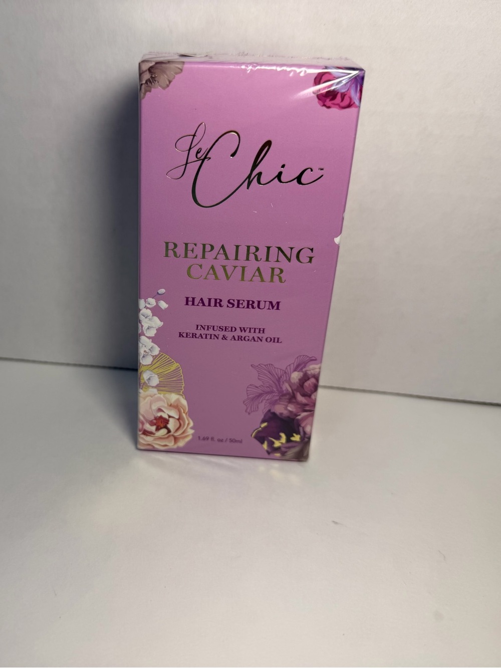 Le Chic Repairing Caviar Hair Serum 50ml Keratin & Argan Oil New